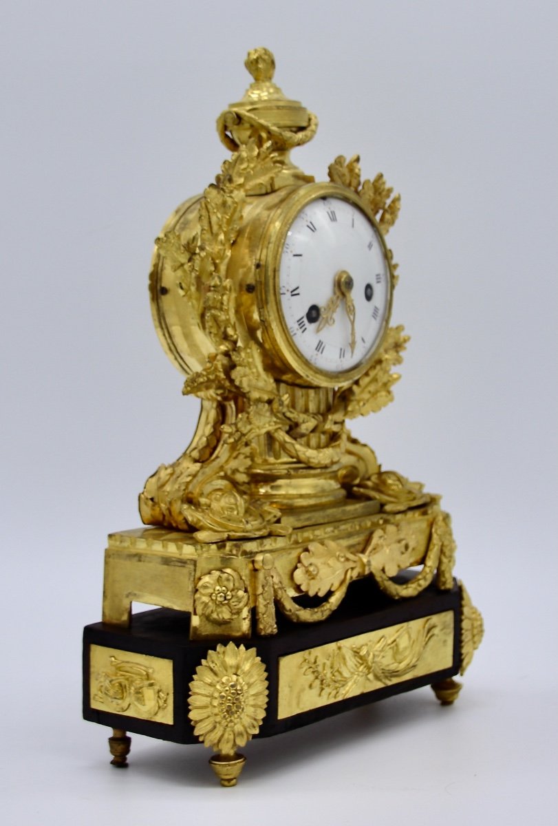 18th Century Gilt Bronze Clock From Lepage In Versailles-photo-3