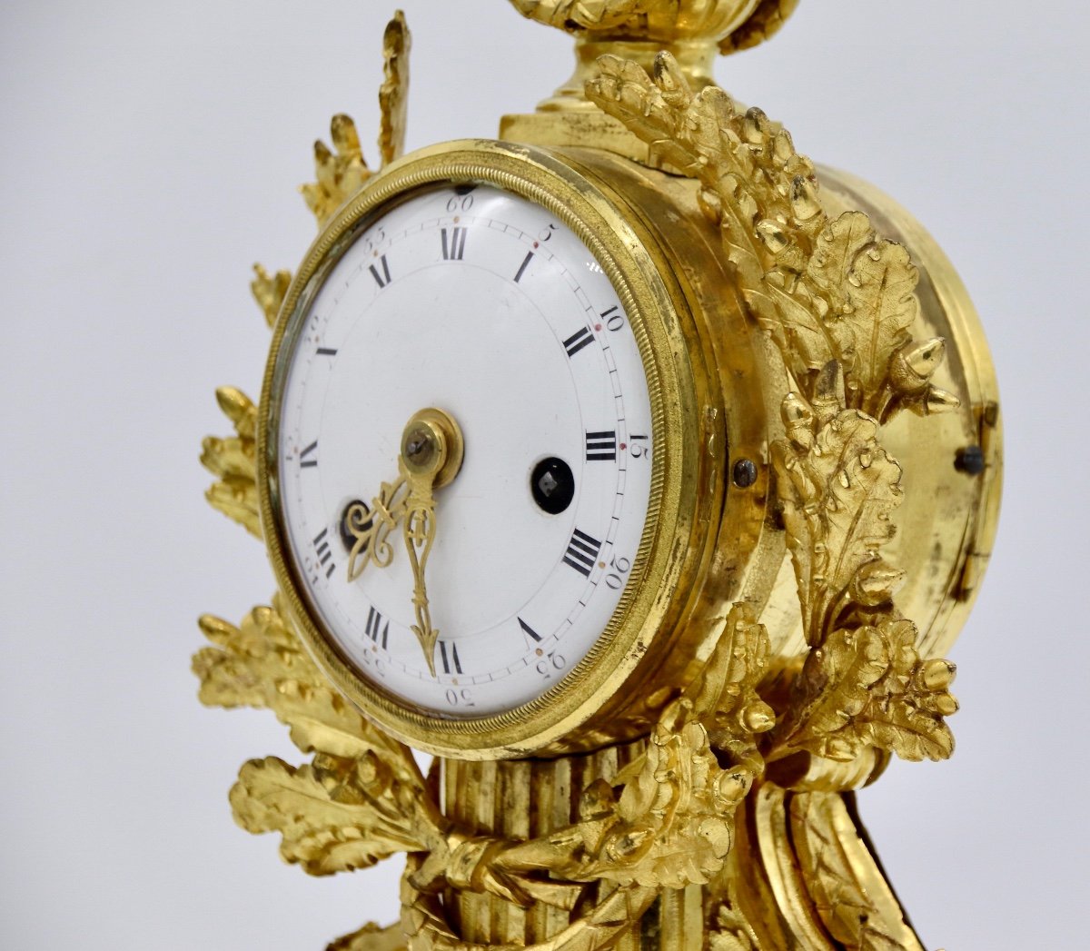18th Century Gilt Bronze Clock From Lepage In Versailles-photo-2