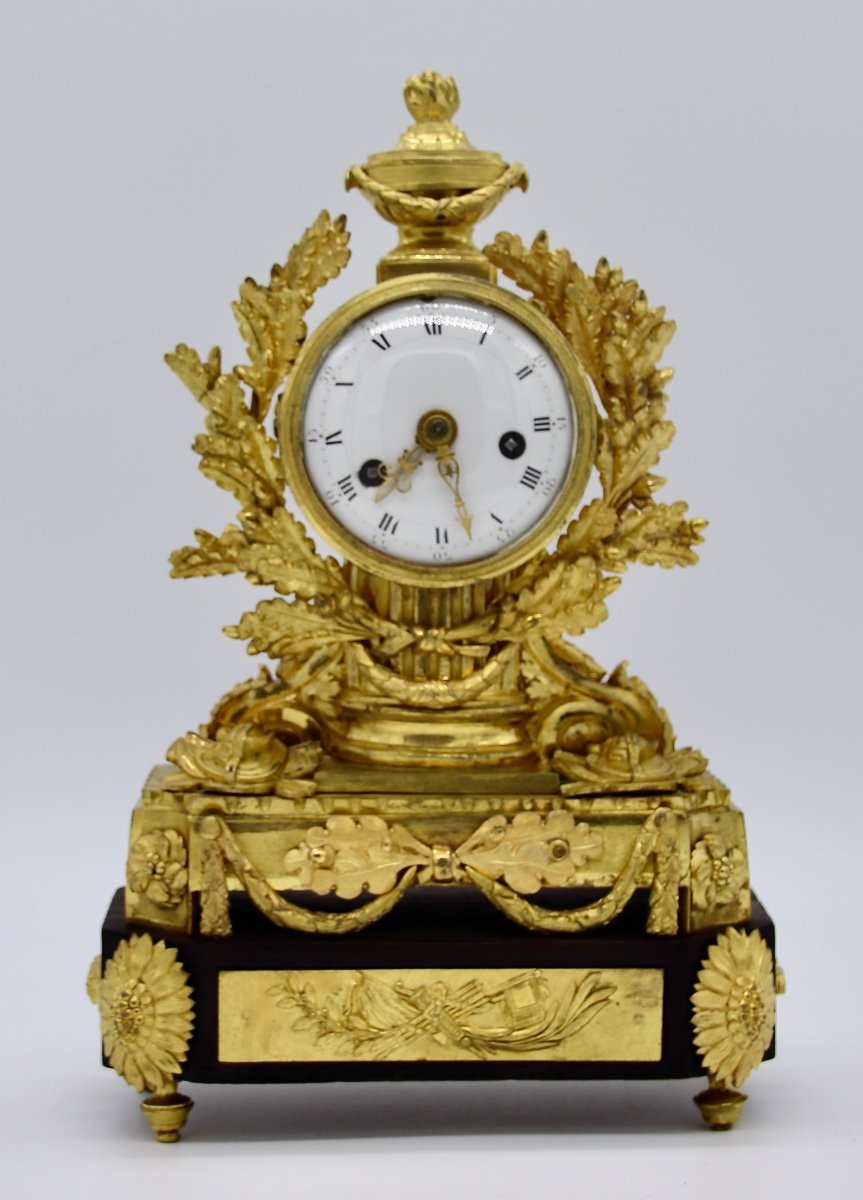 18th Century Gilt Bronze Clock From Lepage In Versailles