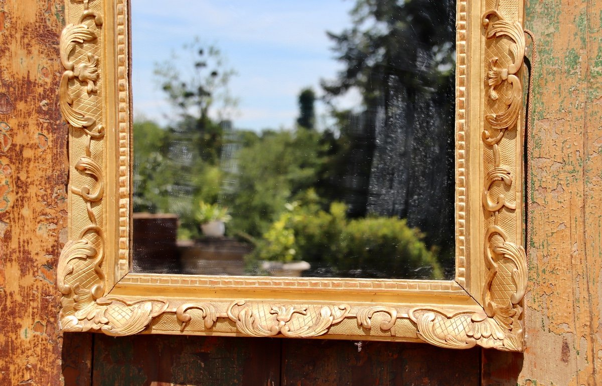 Miroir En Bois Doré d'époque Régence -photo-3