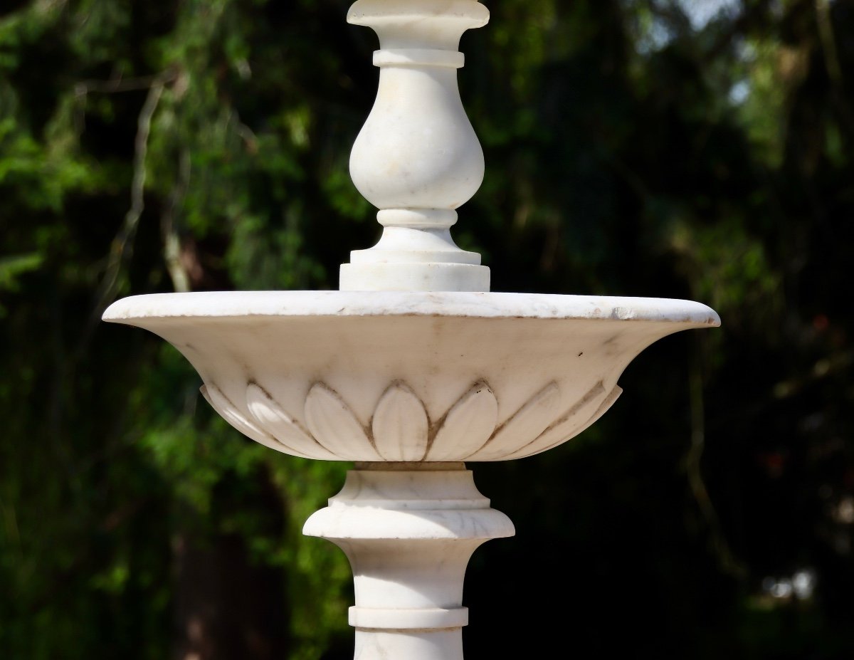 Grande Fontaine XIX&egrave;me En Marbre De Carrare -photo-4
