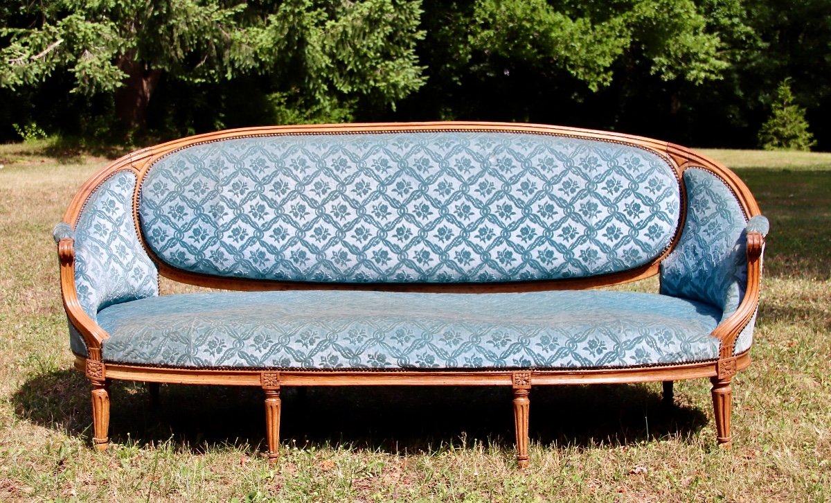 Large Sofa Trash Louis XVI In Beech