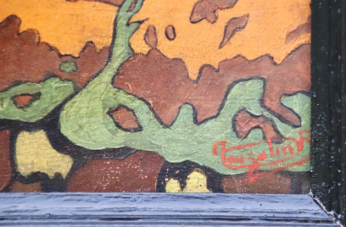 Norman Fishing Port Painting By Touzalin-photo-6