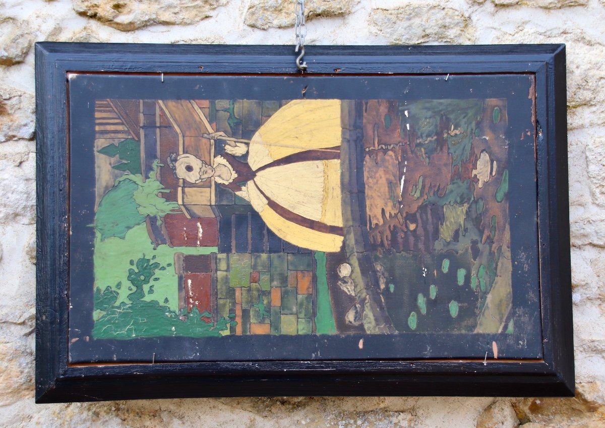 Norman Fishing Port Painting By Touzalin-photo-7