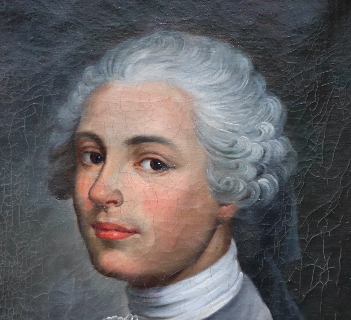 Painting Portrait Of Young Man In Clothes Early Nineteenth-photo-3