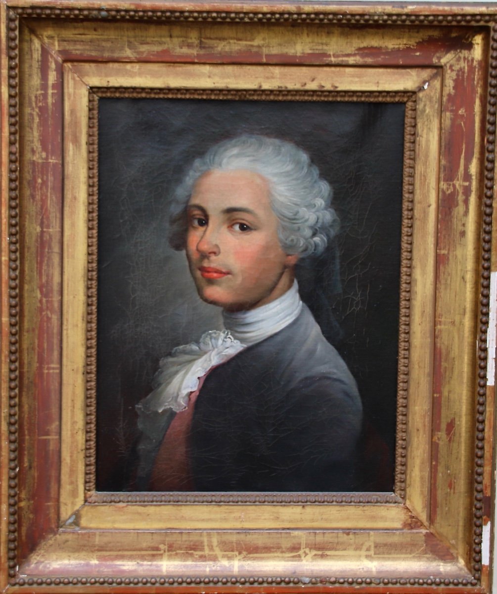 Painting Portrait Of Young Man In Clothes Early Nineteenth-photo-5