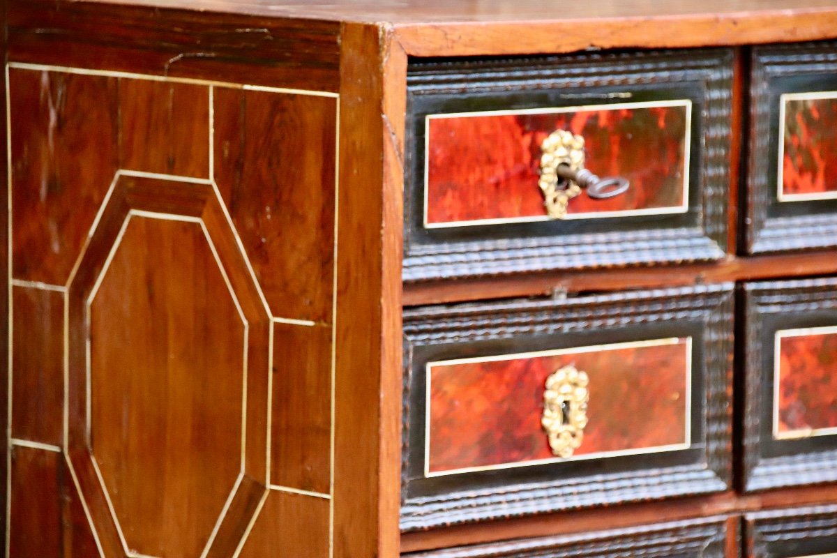 17th Century Cabinet In Rosewood And Tortoiseshell-photo-1