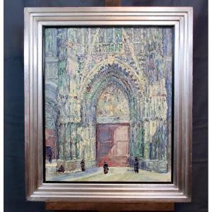 Portal Of Rouen Cathedral By Pierre-jean Dumont