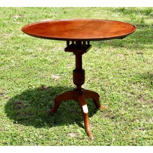 Tripod Pedestal Tray XIXth Cabaret In Cherry