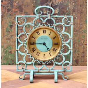 Art-deco Clock Jeager-lecoultre And Poillerat 