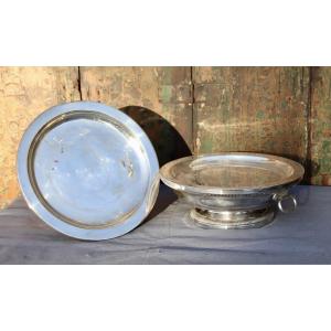 Pair Of 19th Century Silver-plated Hot Plates