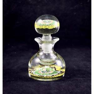 Sulfide Millefiori Glass Bottle