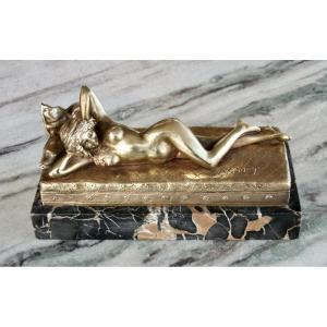 Bronze de femme Art Nouveau de A. GORY