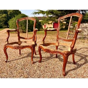 paire de fauteuils Louis XV de Jean-Baptiste Gourdin