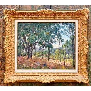 peinture de Paul CHARAVEL paysage de forêt