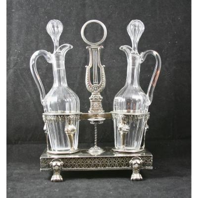 Vinegar Cruet Silver Massif Vxiiième Time