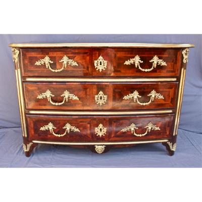 Commode Louis XIV In Rosewood Early XVIIIth Century