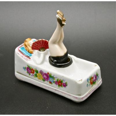 Erotic Porcelain Ashtray