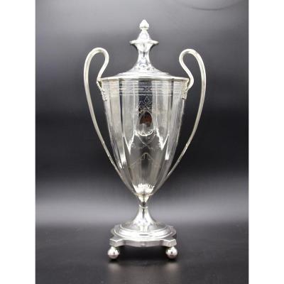 Large XIXth Cup In Silver Metal