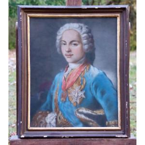 Pastel XVIIIth Portrait Of Louis De France