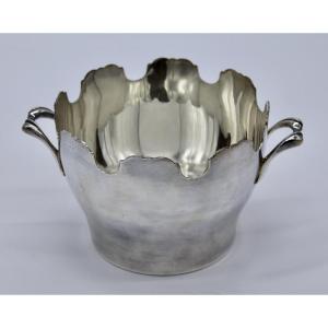 20th Century Cooler Or Canopy In Silver Metal