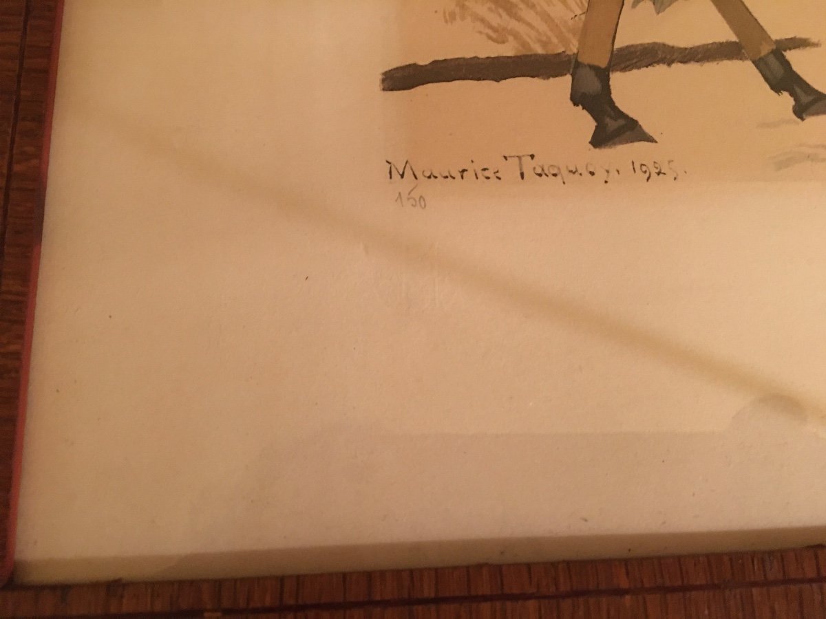 Pair Of Stencils By Maurice Taquoy (1878-1952)-photo-3