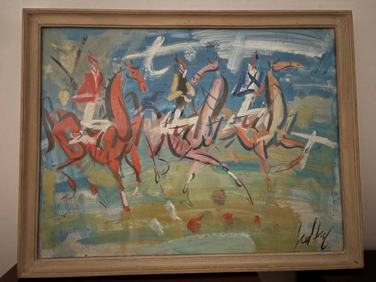 Gen Paul, “at The Races,” Gouache On Paper -photo-2