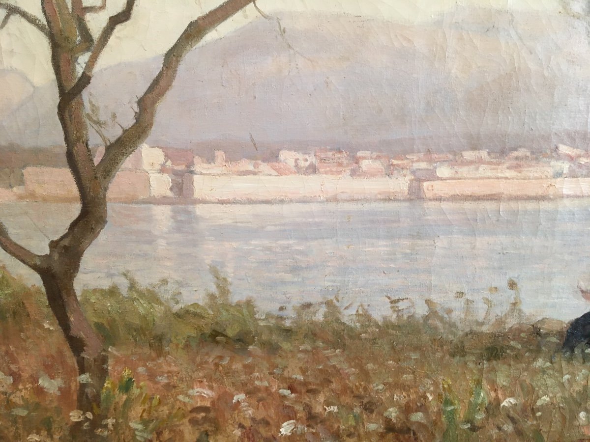 Antibes Les Remparts In 1891 By Paul Sebilleau-photo-2