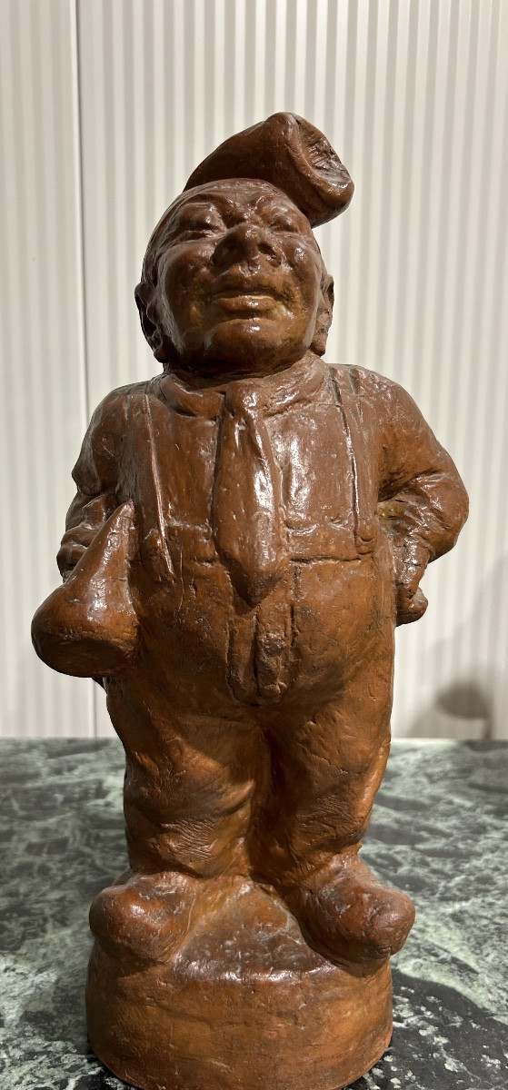 Catalan Couple / Glazed Terracotta-photo-2