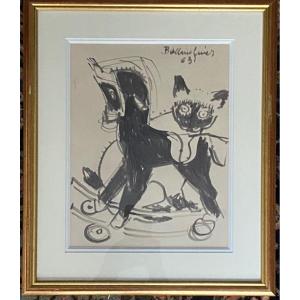 Rocking Horse And Cat / Balbino Giner