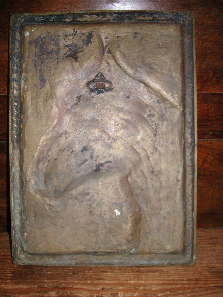 Horse: Head / Bronze Panel / Signed B. Chaudron-photo-3