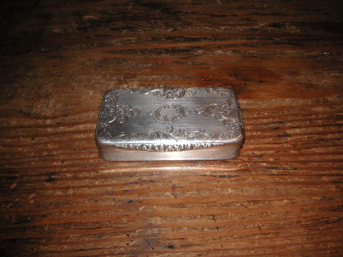 Silver Snuff Box French Massif