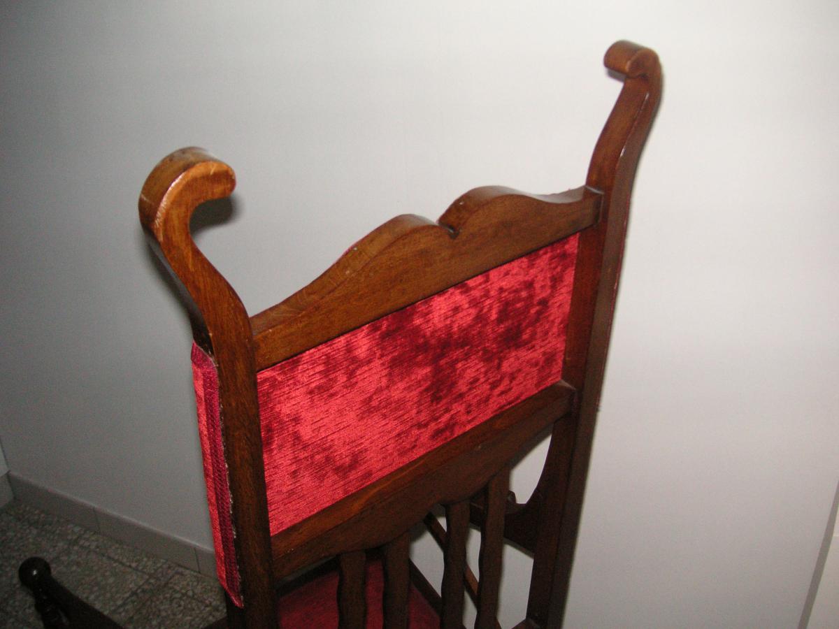 Armchair Art Nouveau / Mahogany Masssif-photo-1