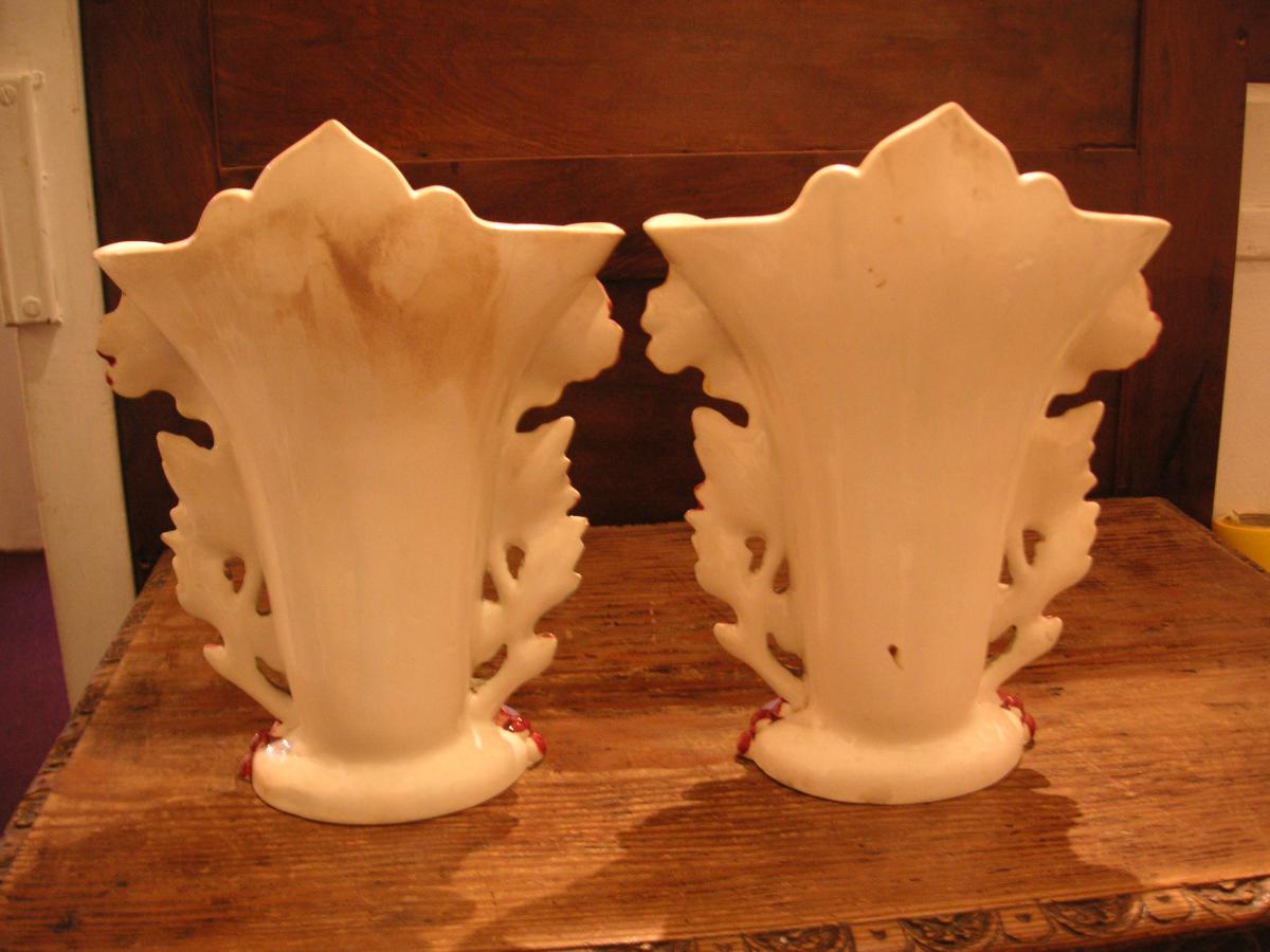 Barbotines (2) / Paire de vases-photo-4