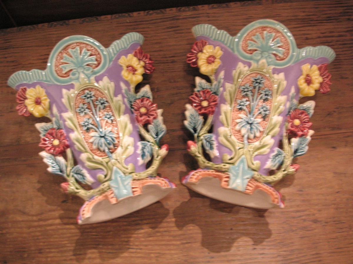 Barbotines (2) / Paire de vases-photo-3