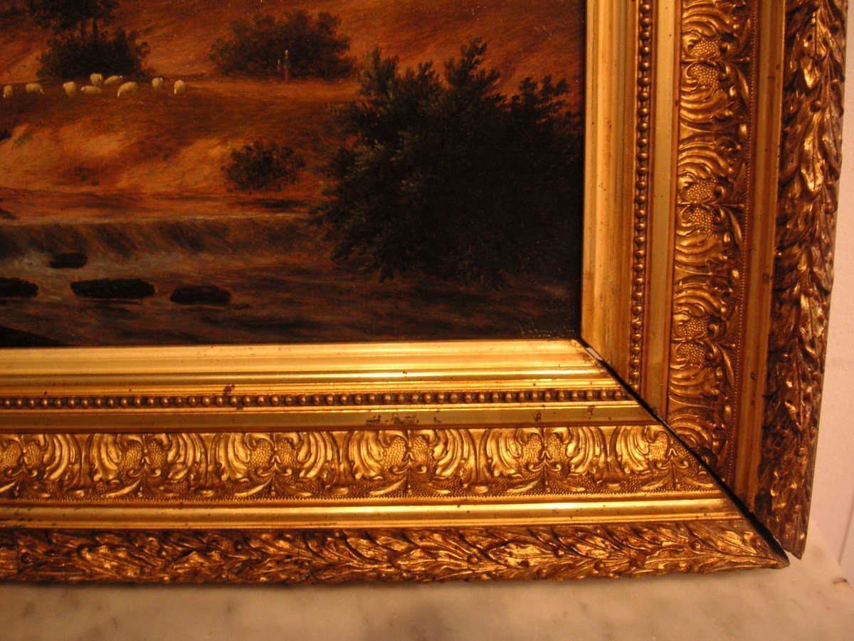 Tableau 1ère moitié du XIXème siècle /huile sur toile non signée -photo-2