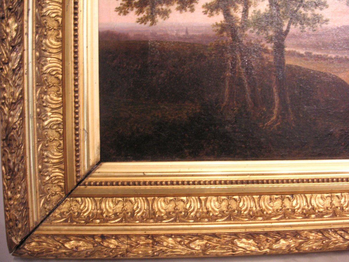 Tableau 1ère moitié du XIXème siècle /huile sur toile non signée -photo-5