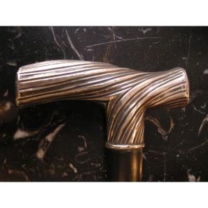 Solid Silver Walking Stick/knob