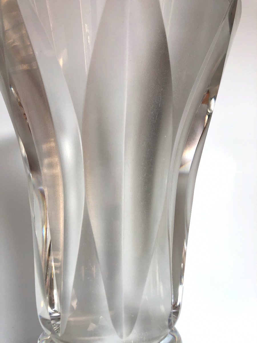 Saint Louis Vase En Cristal Vers 1940-photo-3