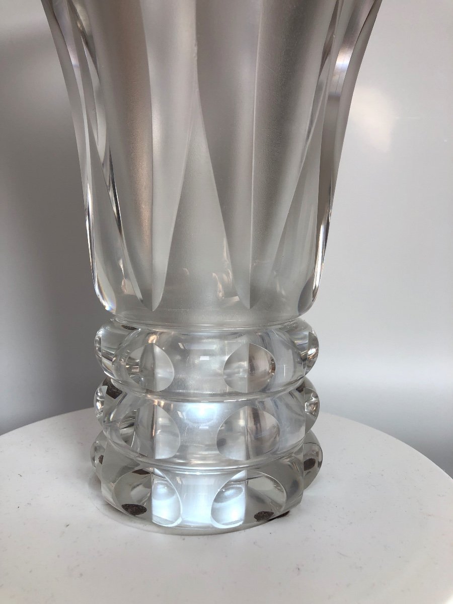 Saint Louis Vase En Cristal Vers 1940-photo-1