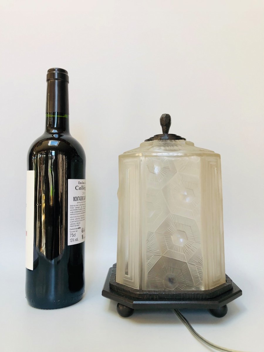 Art Deco Night Light Hettier Et Vincent-photo-2