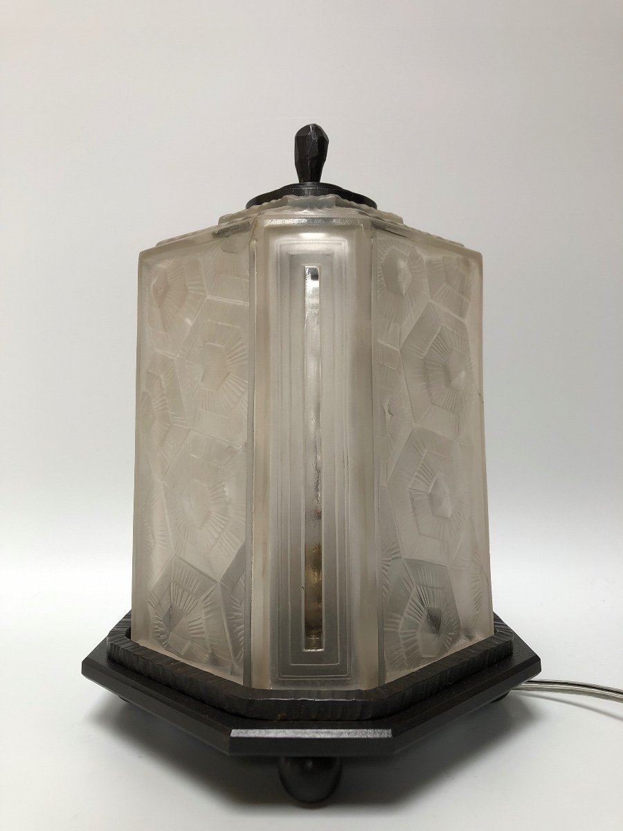 Art Deco Night Light Hettier Et Vincent-photo-3
