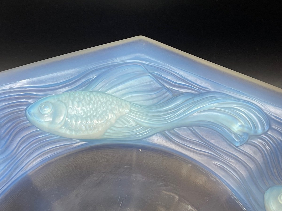 Etling Opalescent Cup With Art Deco Fish-photo-7