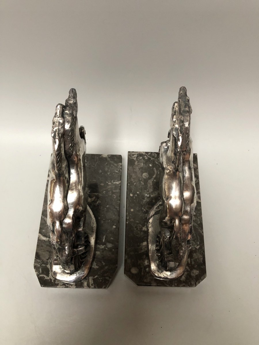 Pair Of Art Deco Bookends-photo-5
