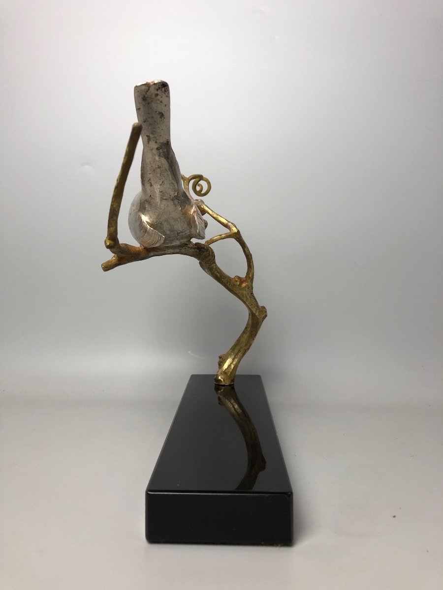Becquerel  Sculpture En Bronze  Art Déco -photo-1