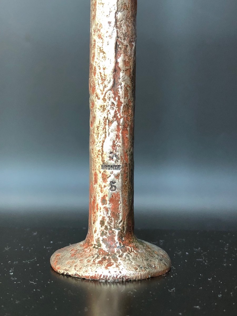 Becquerel Rare Art Deco Bronze-photo-3