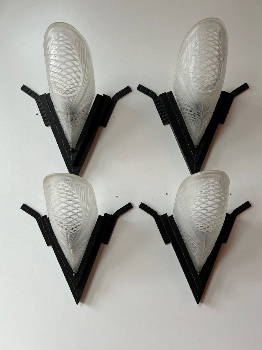 4 Art Deco Sconces By Sevb-photo-2