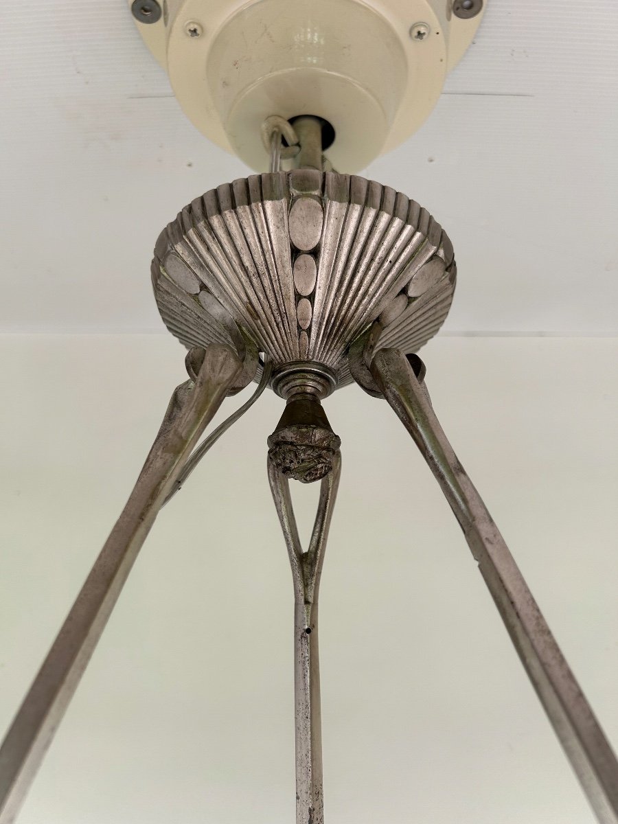 Art Deco Pendant Lamp In Alabaster -photo-4