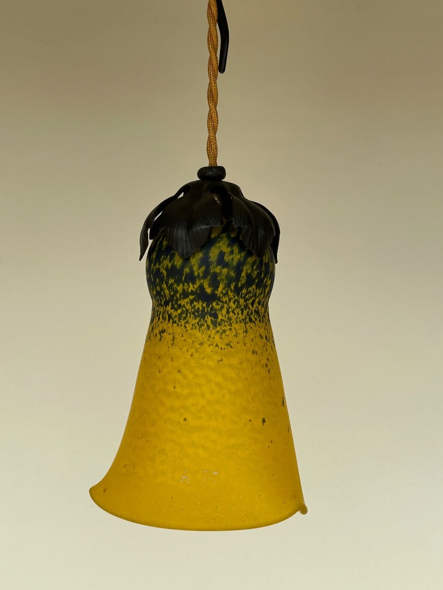 Art Nouveau Pendant Lamp In The Taste Of Was Benson-photo-3