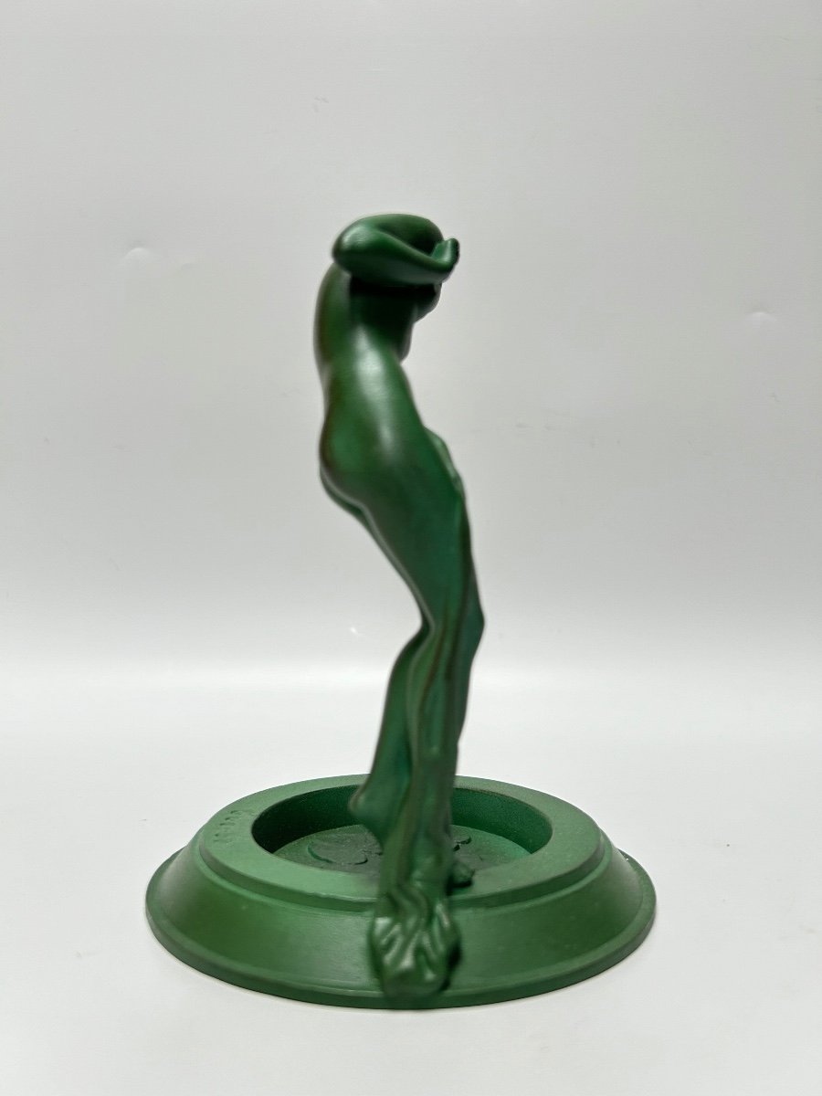 Max Le Verrier Art Deco Sculpture Surprise Model By R. Guerbe-photo-3